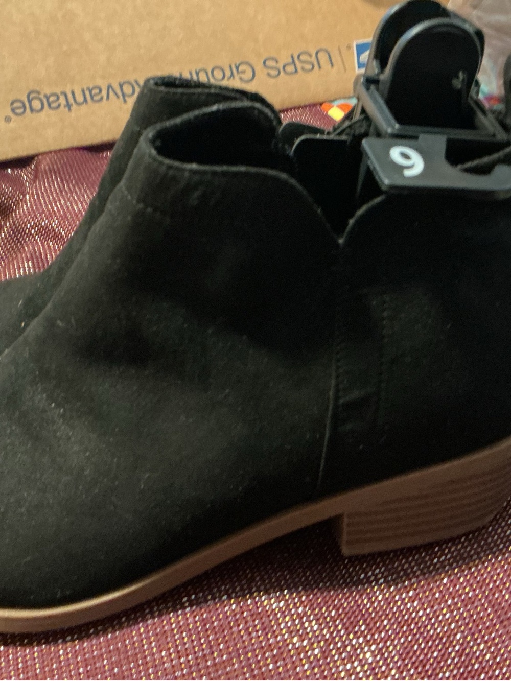 Black Suede Ankle Bootie - Women's Chelsea Style